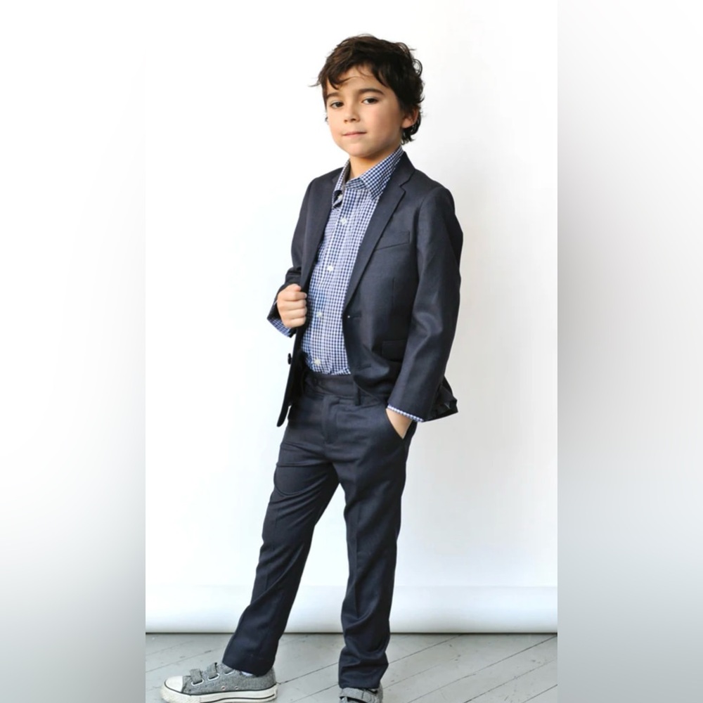 Appaman boys pin stripe 2-Pc Stretchy Mod Suit size 6 new nwt